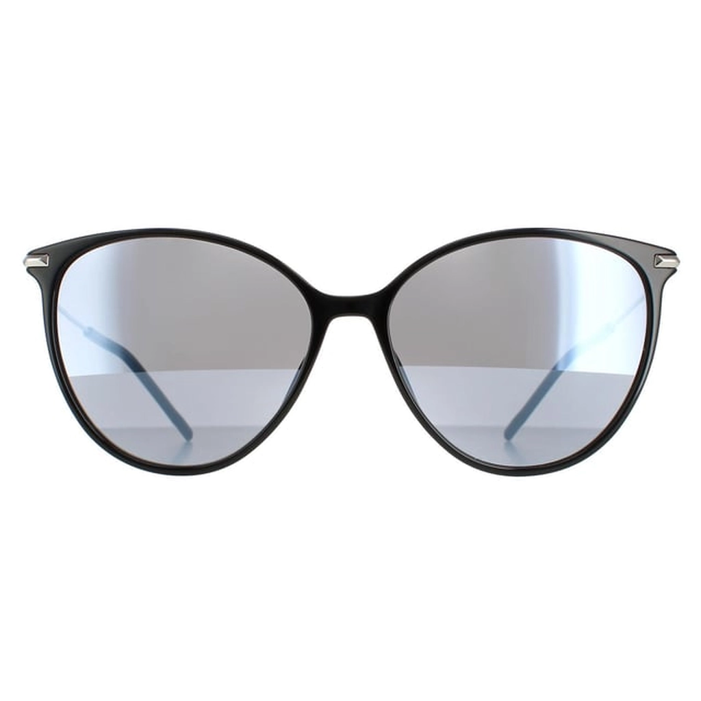 Hugo Boss Round Mens Black Silver Mirror 1272/S - One Size